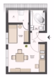 Grundriss - Charmante 1,5-Zimmer Wohnung ab 01.06. frei!