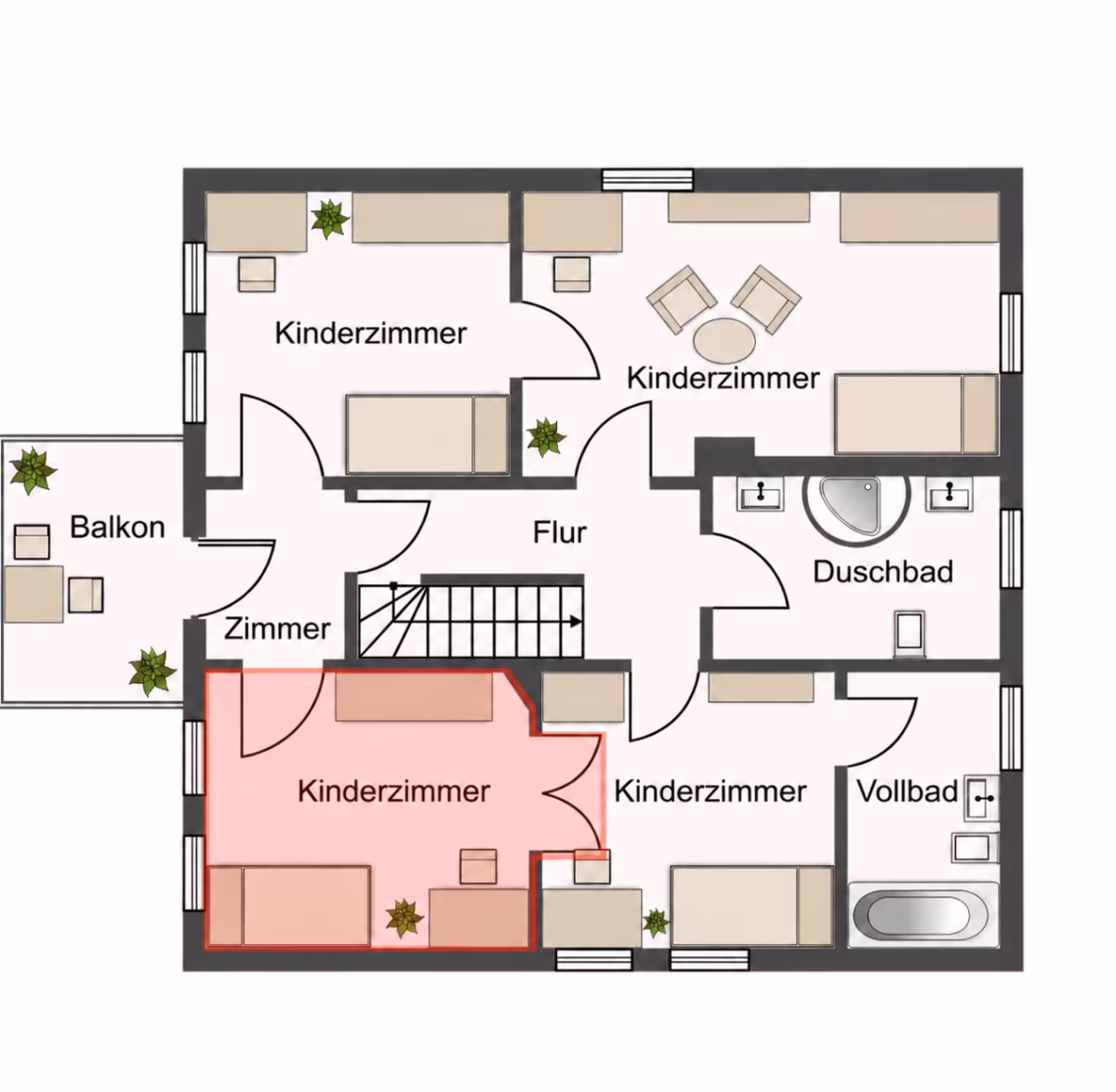 Lageplan Zimmer