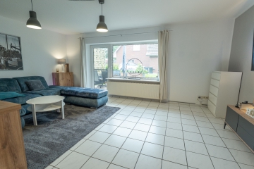 Gepflegte 3-Zimmer-Erdgeschosswohnung mit Terrasse in ruhiger Wohnlage - Wohnzimmer