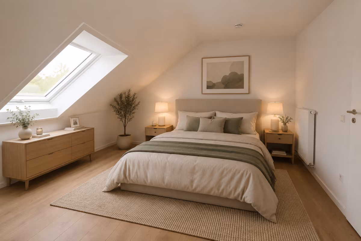 Schlafzimmer DG - KI generiert