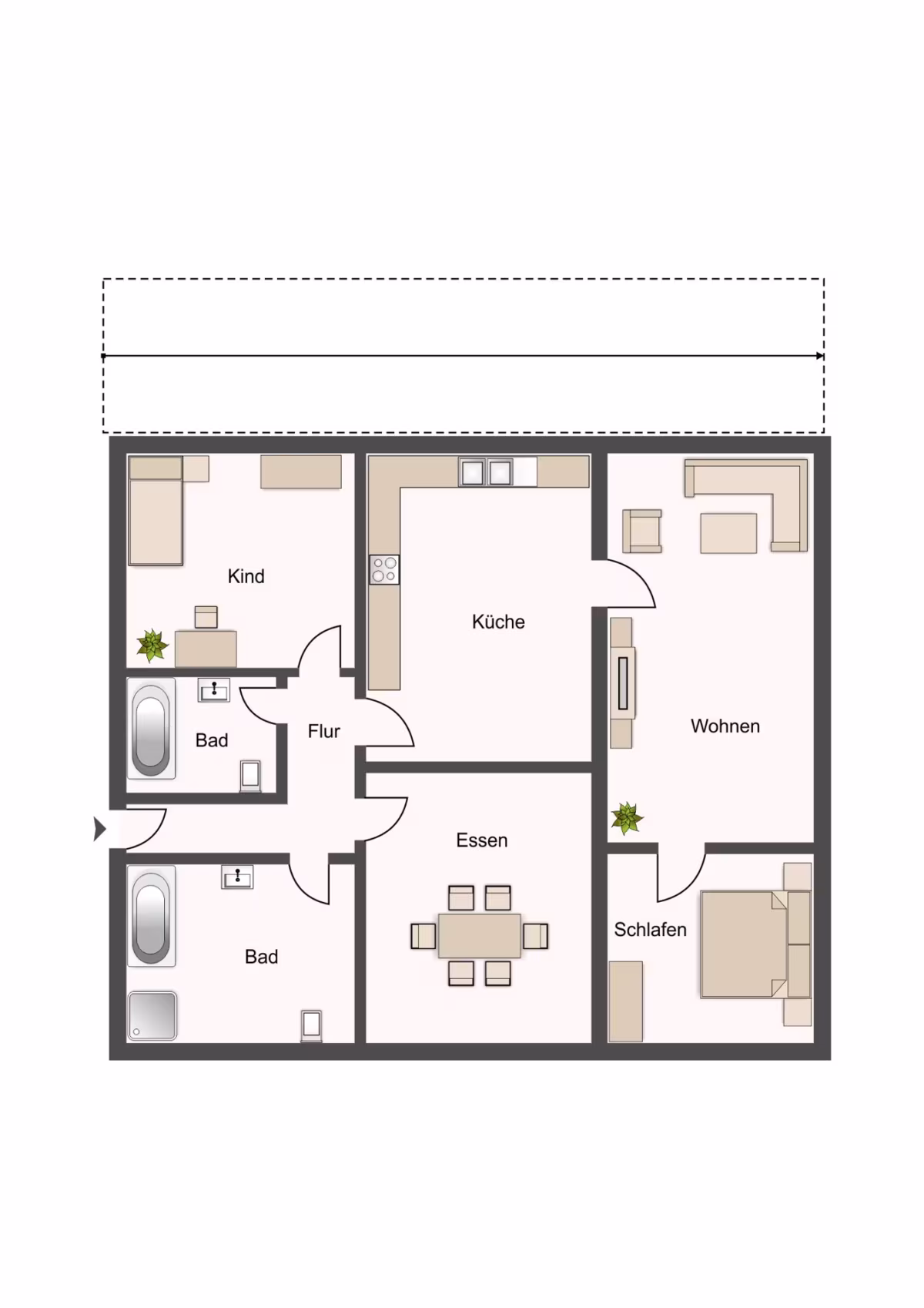 Grundriss Wohneinheit 1