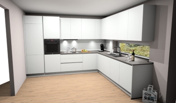 Küche - Neubau Doppelhaushälfte in zentraler aber naturnaher Lage!